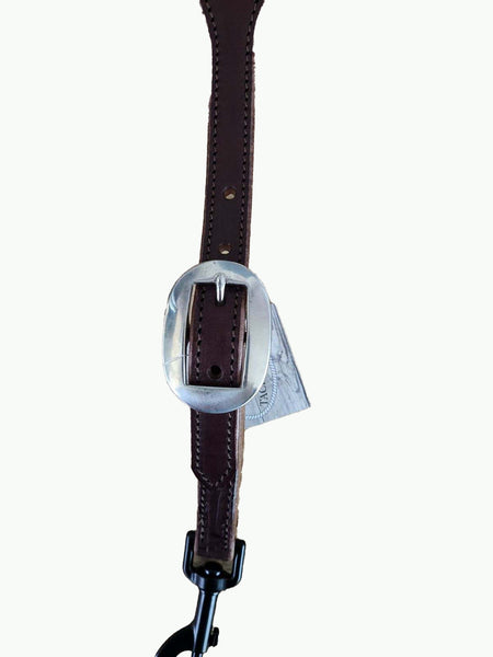 MI276-2_Chocolate Leather Wither Strap With Stainless Steel