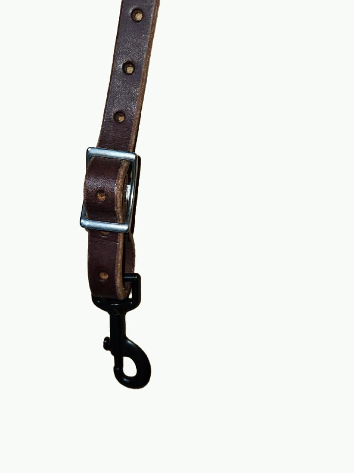 BC231-3_Breast Collar Western Rose Buckle With Gold Rope Edge and Copper Accents on Plain Chocolate Leather