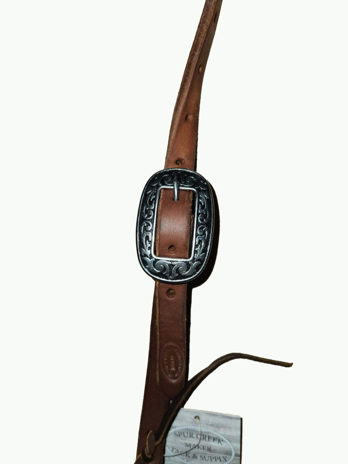 DB065_Double Buckle One Ear Headstalls Dipped Harness Leather with JW Buckles